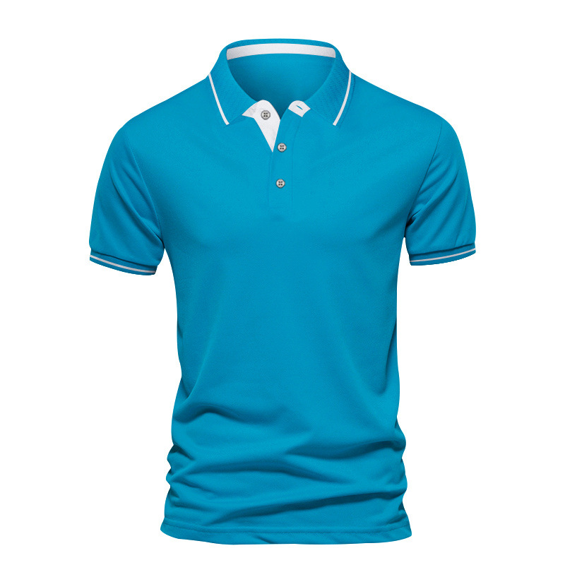Men's Solid Color Polo Shirt Men's Clothing display picture 6