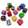 Spot 16 mm acrylic new material dice game chess pieces accessories chip chip color wholesale plastic dice