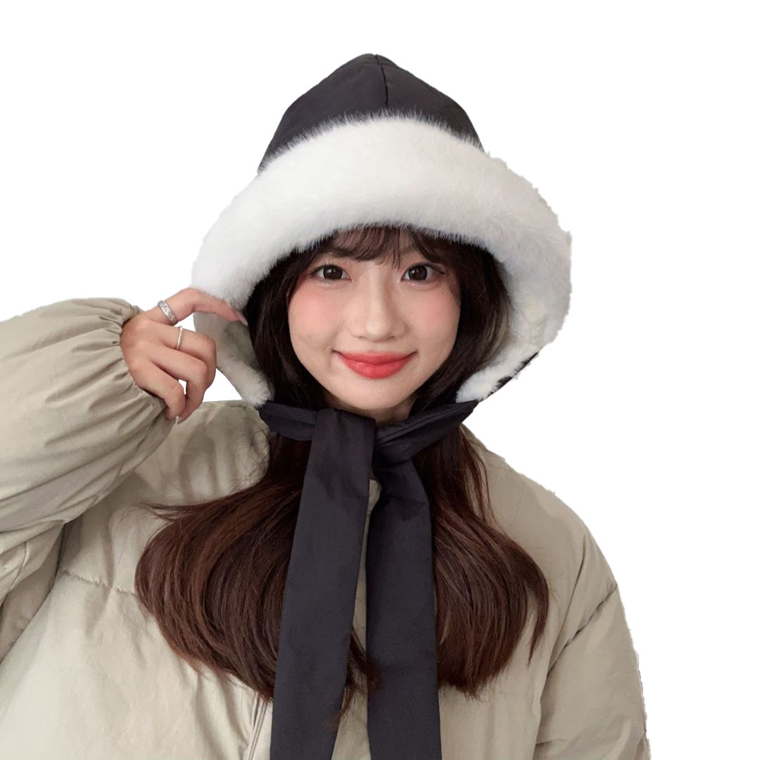 Nuevo Leifeng sombrero de invierno para mujeres con vello grueso a prueba de viento a prueba de frío sombrero de algodón caliente para montar al aire libre sombrero protector de oídos
