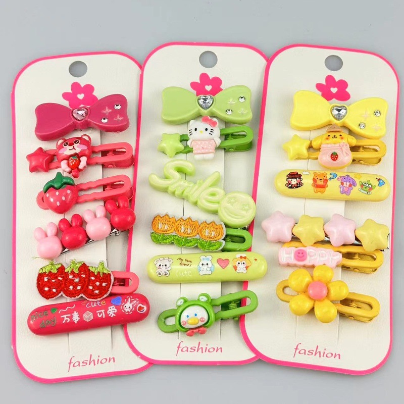 Strawberry Bear Cullomi clip para el cabello de dibujos animados para niños clip para el cabello de color caramelo clip para el cabello de boquilla clip para el cabello lateral clip para el cabello adornamiento