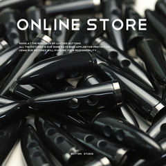 莫森 黑色牛角尖樹脂兩眼紐扣毛呢大衣裝飾扣子風衣外套西裝配件