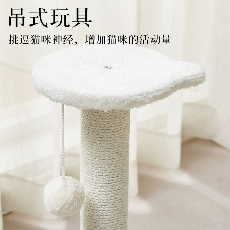 Universal white climbing frame, cat