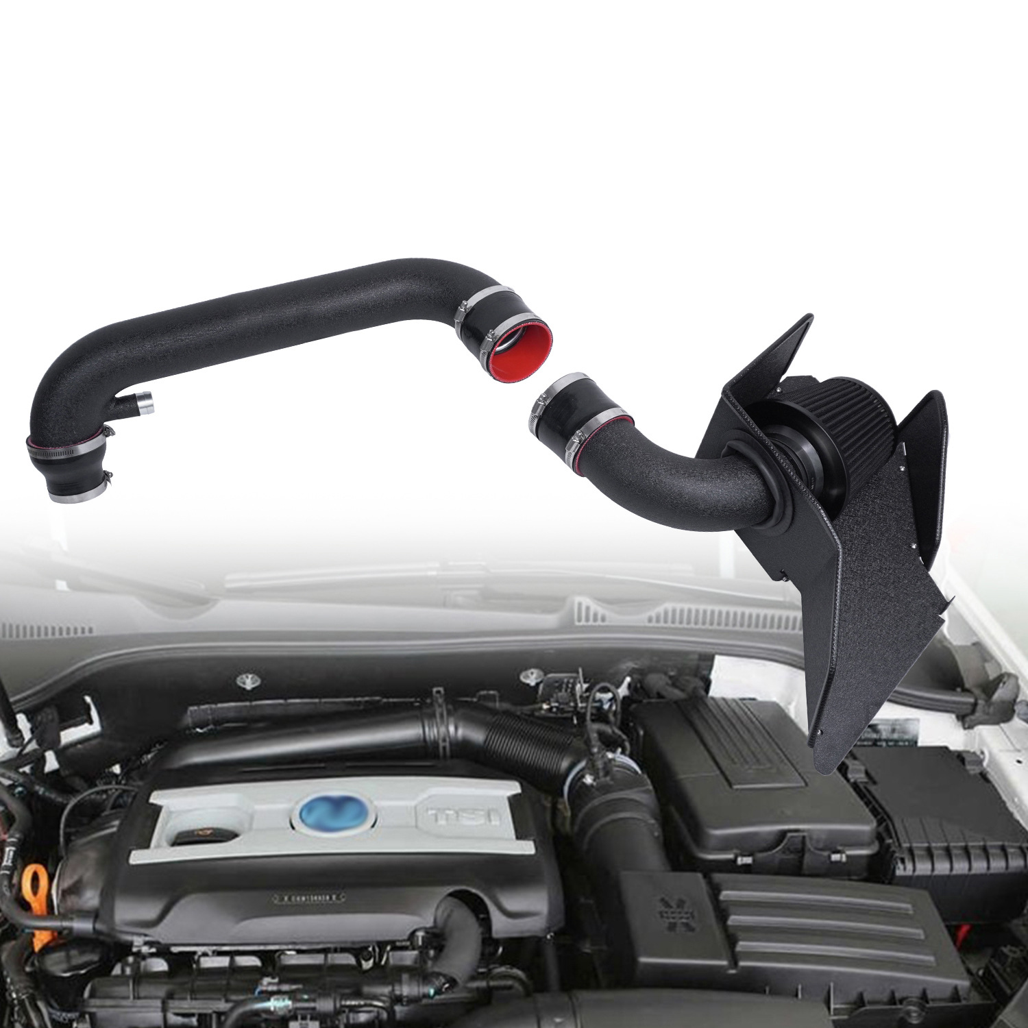 Car air intake modification kit suitable for Volkswagen Audi Skoda 1.8 2.0 GTI TSI engine