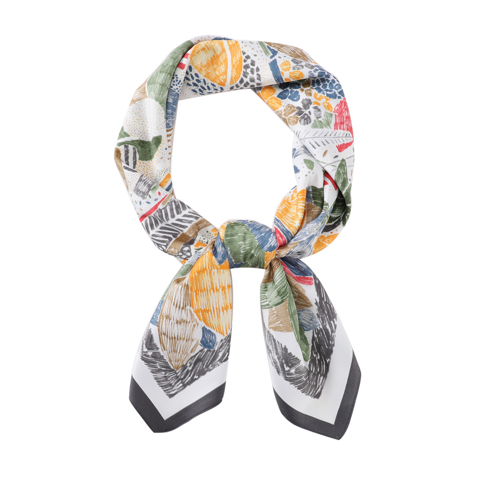 83g Weight Silk Scarf Classification Holiday, Street Occasion Twill Material Color Block Pattern Spring&Summer Season Women's Gender Elegant, Basic, Simple Style Style Women's Elegant Basic Simple Style Color Block Twill Silk Scarf 12
