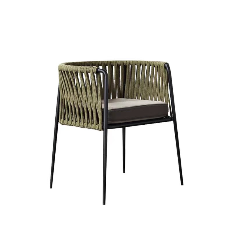 Silla de mimbre impermeable y solar al aire libre, mesa y silla al aire libre, patio, jardín, balcón al aire libre, mesa y silla de ratán de ocio, muebles combinados