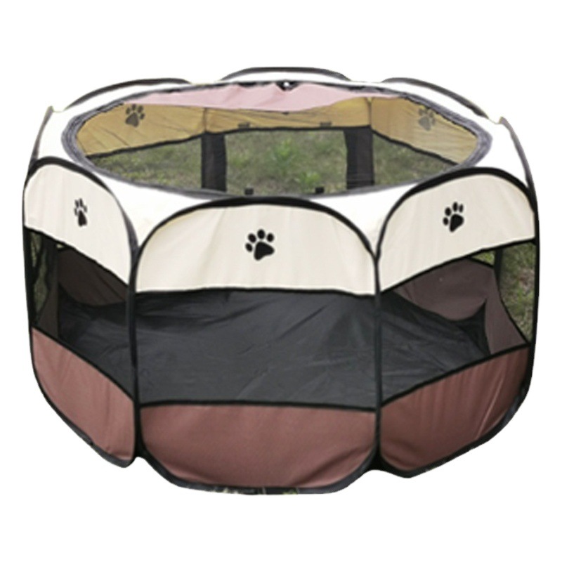 Parque Octogonal Plegable para Mascotas de Tela Oxford para Perros y Gatos