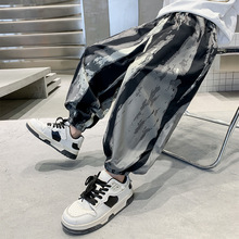 儿童装夏装大男童夏款裤子冰丝防蚊裤夏季2023新款炸街潮男孩长裤