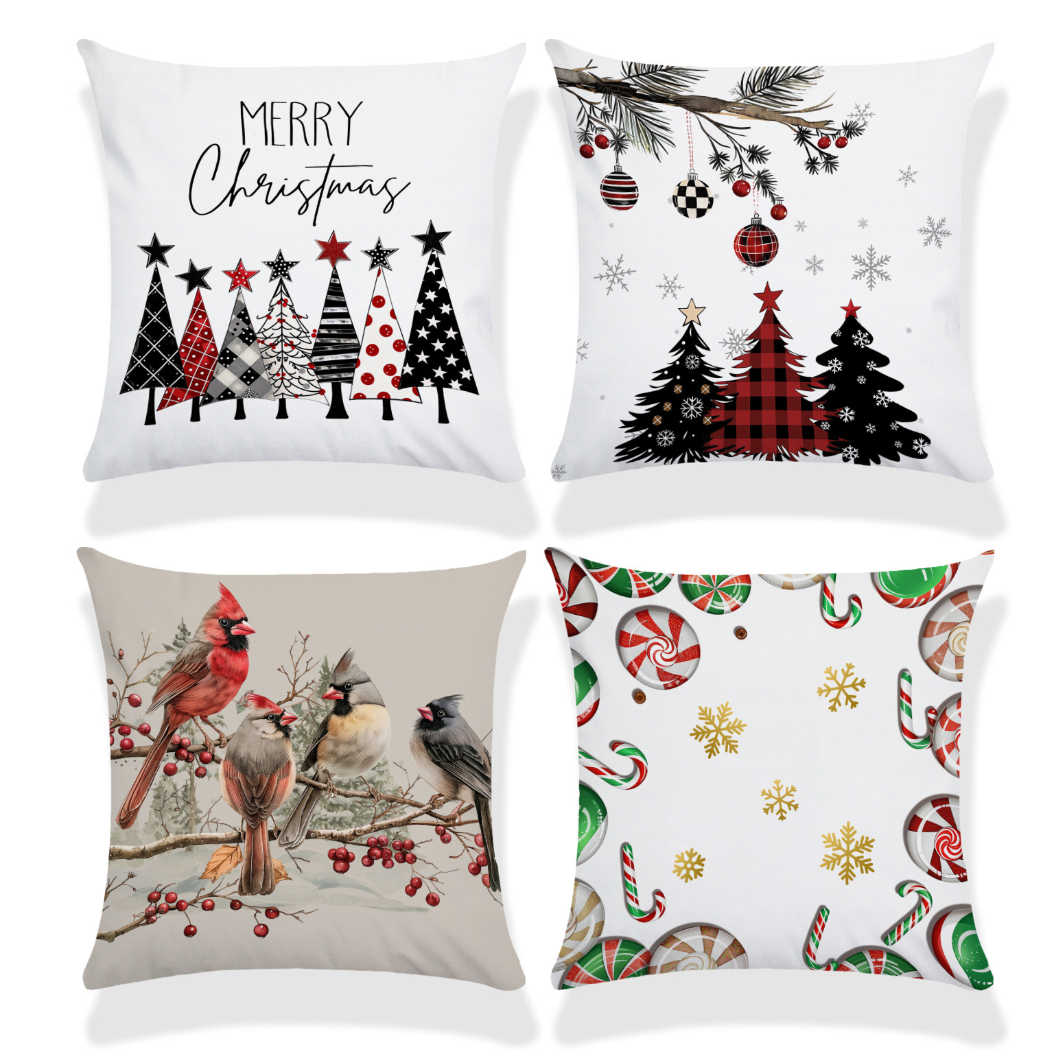 Venta caliente transfronteriza elementos de Navidad funda de almohada ambiente para el hogar sofá de decoración jardín patio festivo funda de cojín image 3