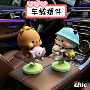 Yibubu Car Decoration Accessories for Car Center Console, Second Generation Peripheral Desktop Dolls, Cute Gifts