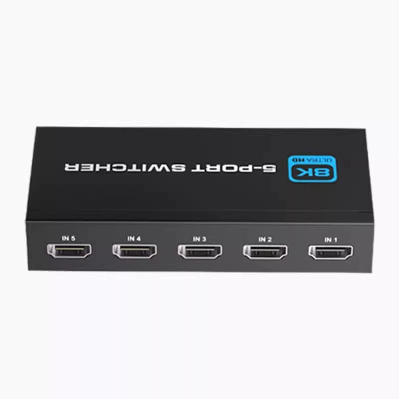 8kps5/xbox2.1 версия hdmi переключатель 5 входов 1 выход поддерживает 4k120hz/2K144hz и HDR питание