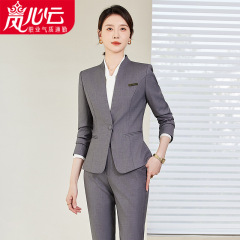 職業スーツの女性の作業服2023春秋ホテルのフロントマネージャーの正装の女性のスーツのズボンのスーツ