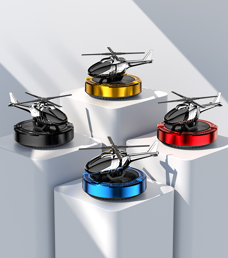 Car accessories car accessories aromatherapy toys odor removal solar mini round bottom helicopter ornaments