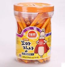韩国食品 海牌小力士鱼肠鳕鱼肠10g 20g 一桶休闲零食品批发