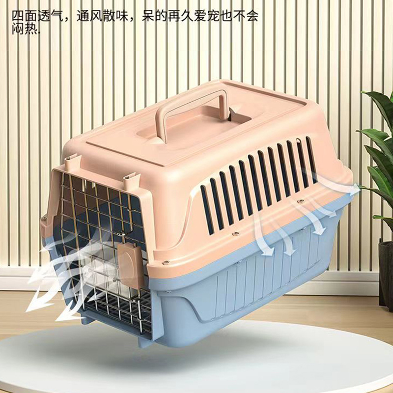 Caja de aire para mascotas, gato fuera, jaula portátil para gatos, caja de transporte para perros, jaula para automóviles, bolsa de espacio para gatos