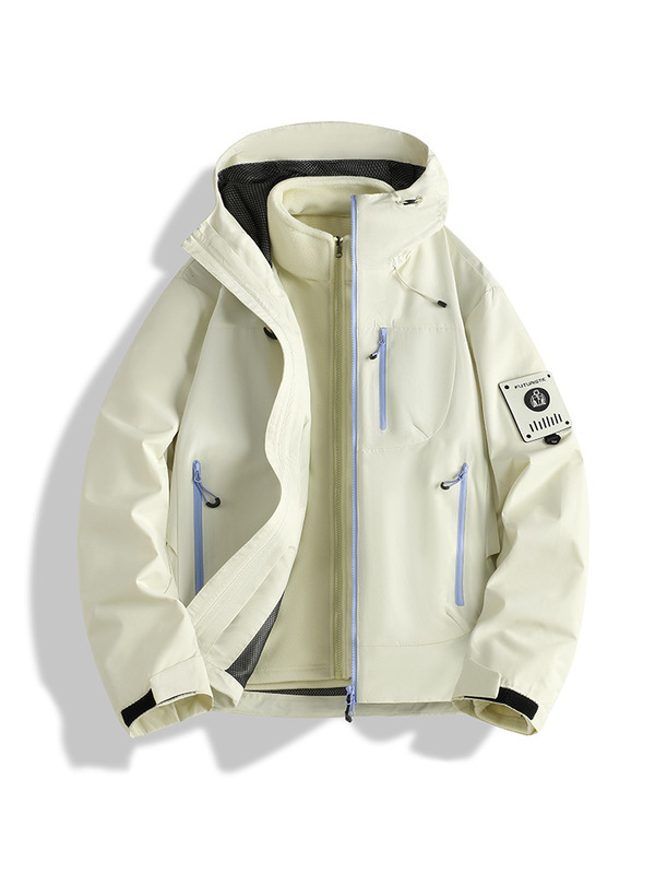 定制新款三合一冲锋衣外套防风防水情侣休闲户外登山服印logo刺绣|undefined