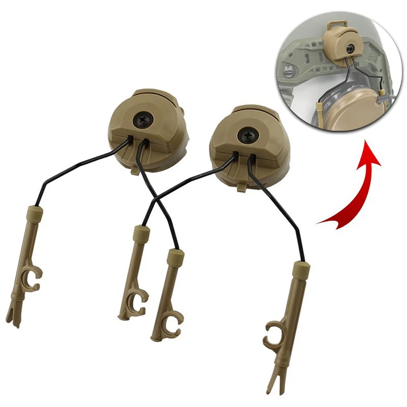 Тактический кронштейн для наушников FAST, регулируемый под разными углами, фиксированный кронштейн, аксессуары для тактического шлема