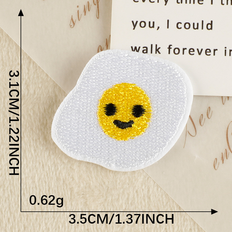 メーカー既製漫画食品刺繍ステッカー diy 衣類アクセサリー装飾アイロンパッチ한국 Wappen 布ステッカー|undefined