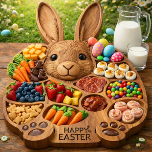 Rabbit Wooden Deli Board�ͻ���ӌ���С����ľ����ʳ�бP�羳