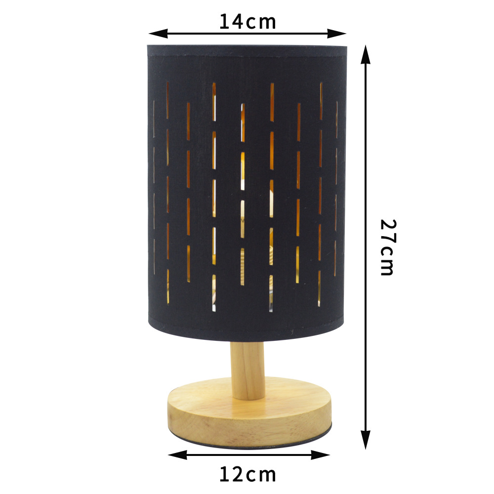 [Xianfan] nueva pantalla hueca lámpara de mesa de madera maciza post-moderno estilo europeo sala de estar comedor dormitorio decoración pequeña lámpara de mesa
