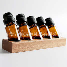 收纳10毫升精油倾斜实木底座简约直观精油展示