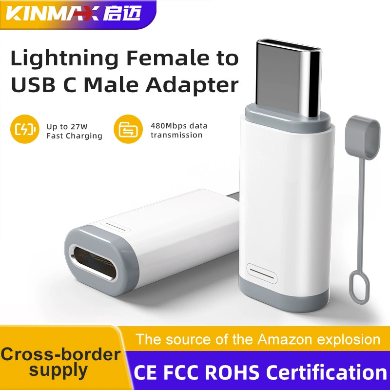Адаптер Lightning→USB‑C серии FA/FD, интерфейс L↔C, до 27 Вт быстрой зарядки, 480 Мбит/с