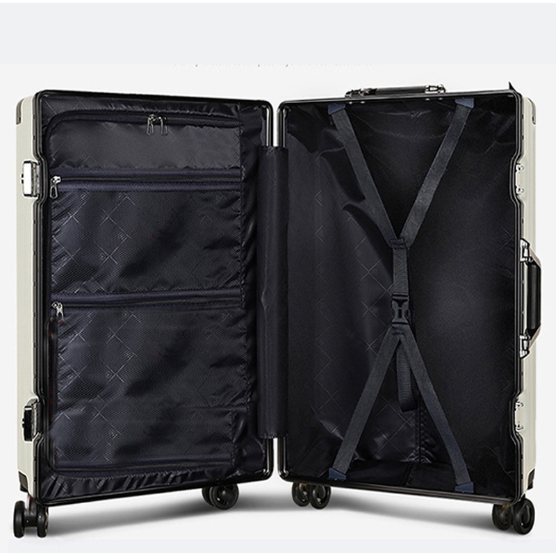 高品質のスーツケース、万能ホイール、耐衝撃性、20/24/26/28inch インチ、旅行用スーツケース、トロリーケース、アルミフレーム、チェックイン用