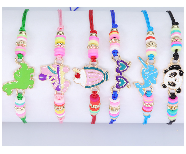 Cartoon Style Fruit Alloy Beaded Girl's Bracelets 1 Set display picture 5