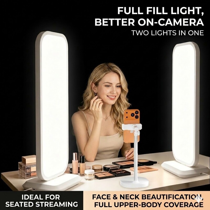 Beauty and Neck Lighting Lamp, Live Streaming Fill Light, Moonlight Lamp, Professional Face Light for Streamers, Professional Lighting Lamp, Soft Light Lamp Beauty and Neck Lighting Lamp, Live Streaming Fill Light, Moonlight Lamp, Professional Face Light for Streamers, Professional Lighting Lamp, Soft Light Lamp