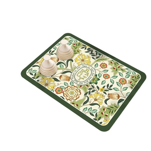 Kitchen drain mat, silicon diatomaceous earth countertop absorbent mat, wash-free heat-insulating dinner mat, modern minimalist style mat