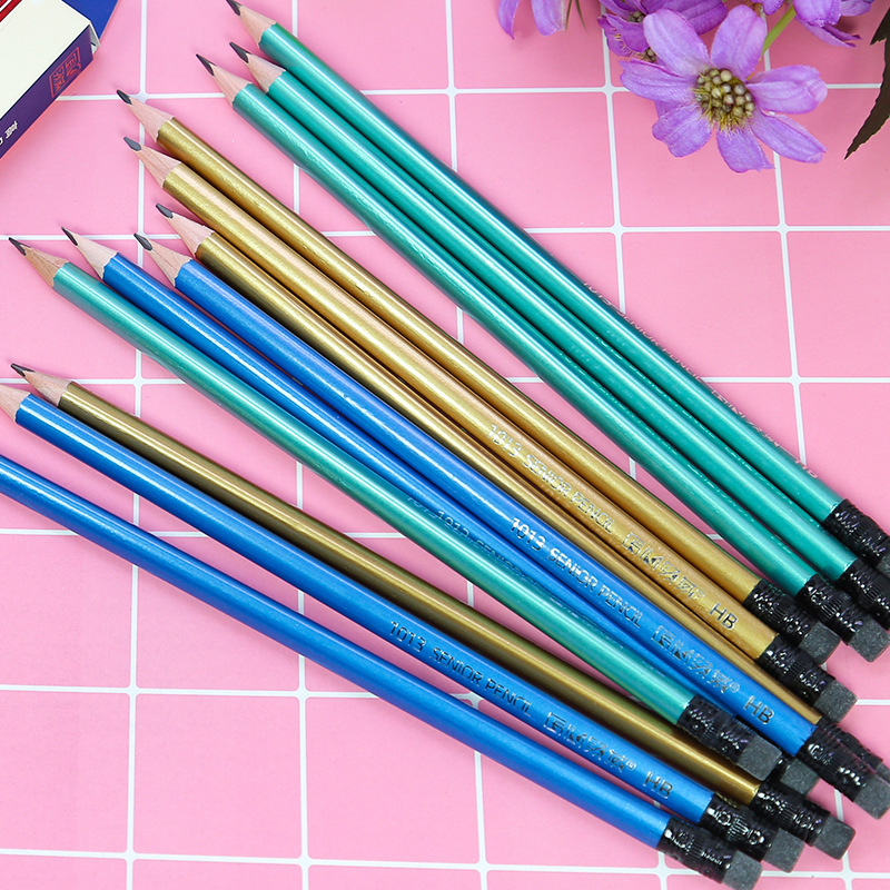 Comercio electrónico transfronterizo madera varios tipos de pintura HB lápiz de escritura estudiantes bocetos de dibujo examen 2b oficina lápiz personalizado