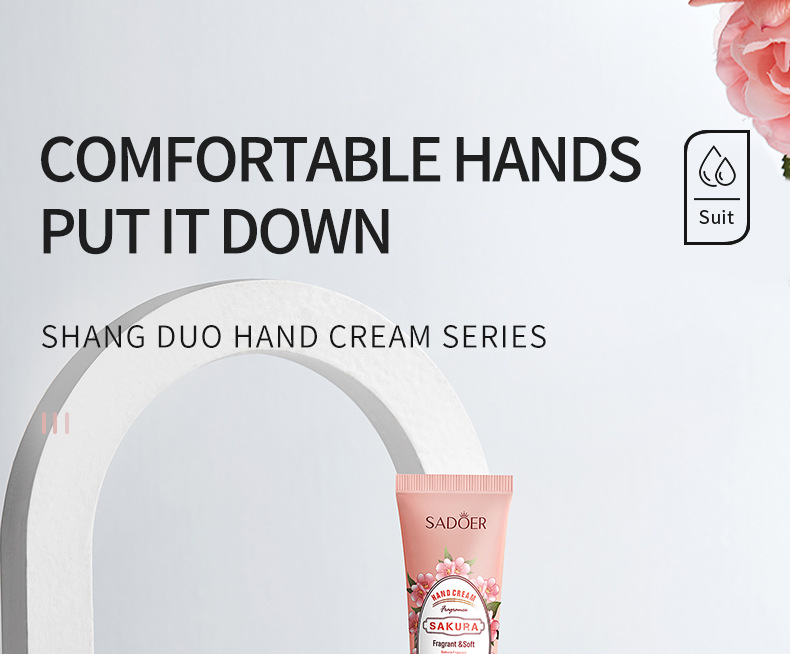 Sadoer Rose And Chamomile Hand Cream Moisturising Skincare 30g_voghion.com