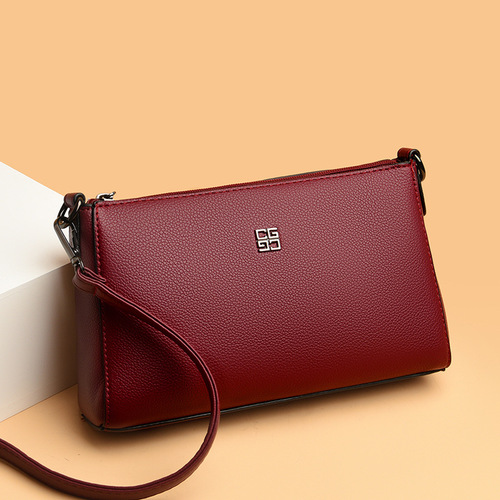 New style women's shoulder bag, fashionable and simple small square bag, large capacity casual crossbody bag, cross-border middle-aged mother bag