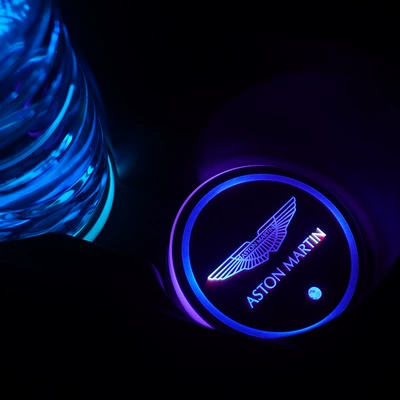 Cup Mat USB Charging Seven-Color, Anti-slip mat - aston-martin-single