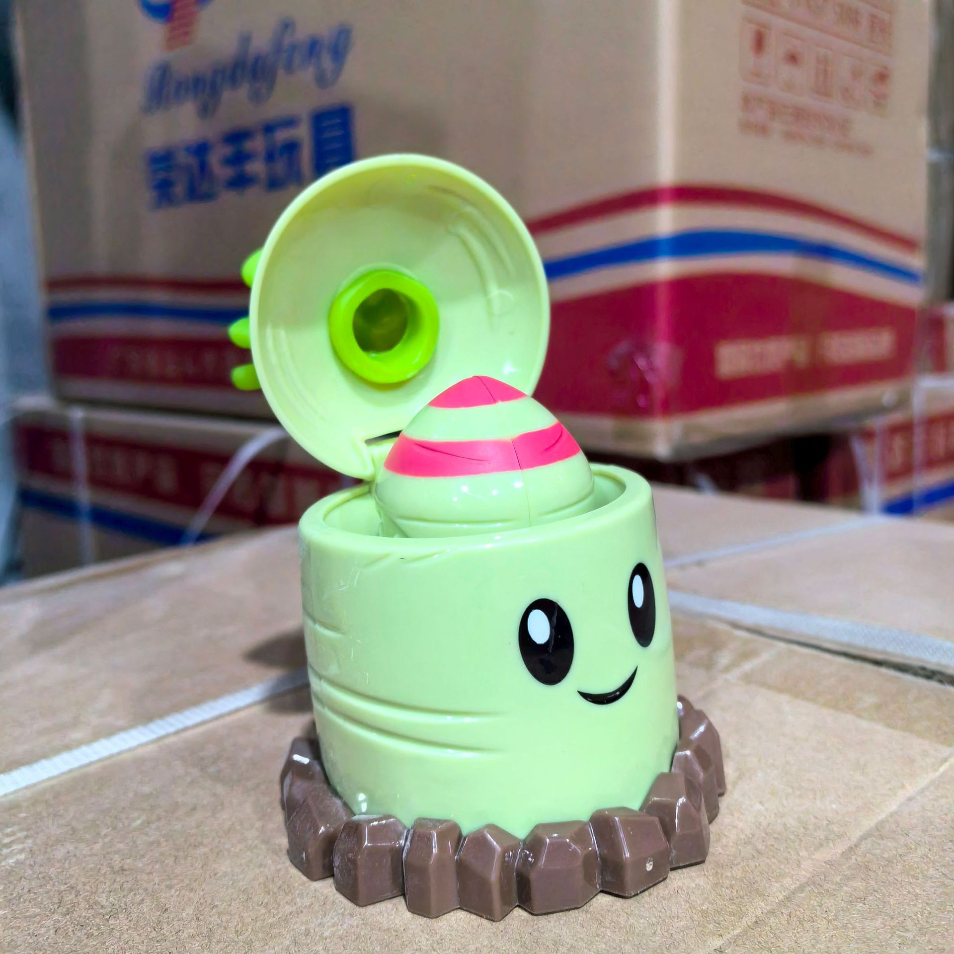 Plants vs. Zombies mecánicos genuinos a granel Gatling Pea Shooter catapulta vinilo juguete malvado dragón pequeño fantasma