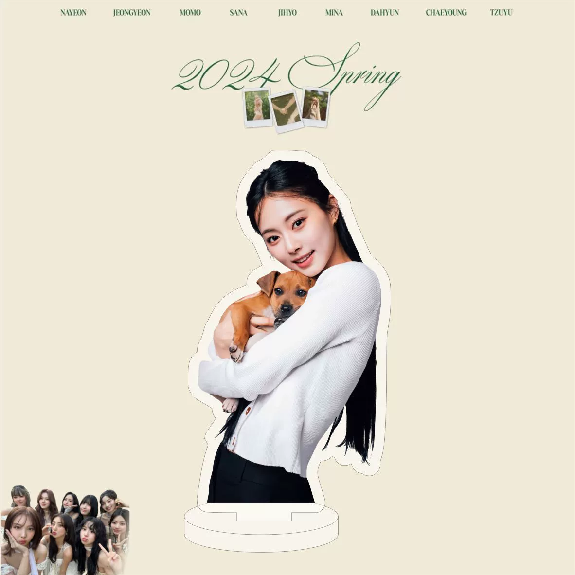 Новые двусторонние акриловые настольные украшения группы TWICE, персоналия знаменитости, Лин Найон