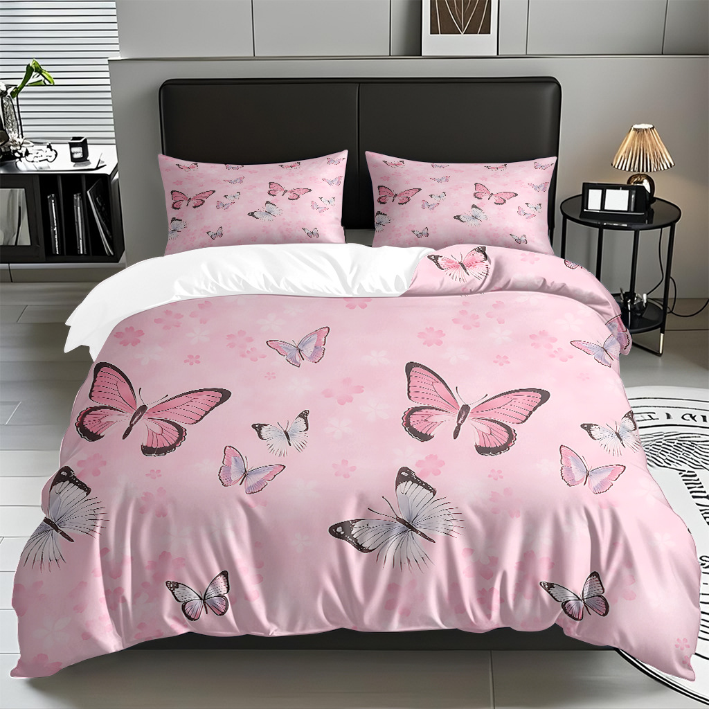 Su propia fábrica suministra directamente una variedad de colchas de impresión digital de mariposa. Comercio electrónico transfronterizo preferido para soportar el modo TEMU JIT.