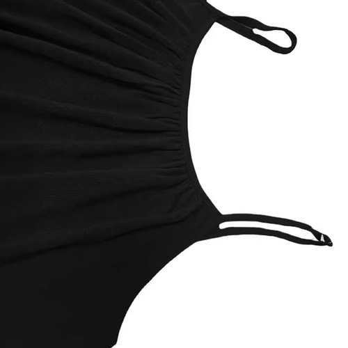 Women's Plus Size 2025 Ruffle Elastic Tank Top Sexy Strappy Backless Shirt for Outwear - Available in Three Colors