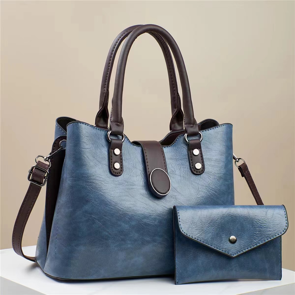 Bolso de mano retro texturas coreanas de un solo hombro suave, bolso inclinado, bolso de comercio exterior de mujeres, 2024 nueva moda