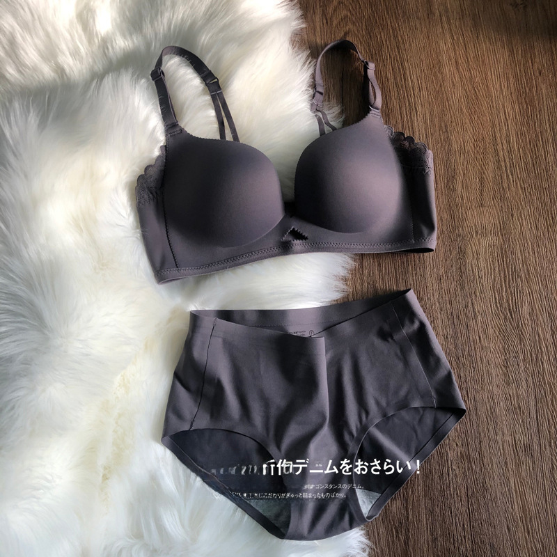 Ensemble de soutien-gorge push-up en kapok léger japonais 5303 de haute qualité pour femmes, sans anneaux en acier et sans marque, joli dos_voghion.com