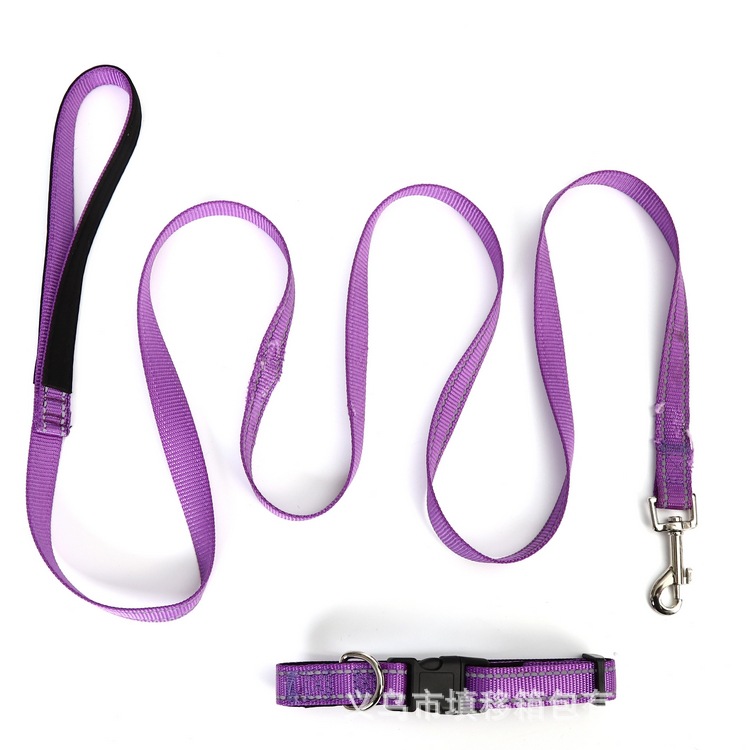 宠物用品狗狗牵引绳织带扁绳尼龙遛狗绳防丢牵引带编织可伸缩|ms