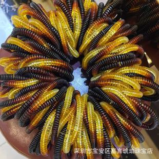 Songgang Factory Source Raw Amber Wholesale Rainbow Amber Full Product Fine Craft Pill Spacer Bracelet