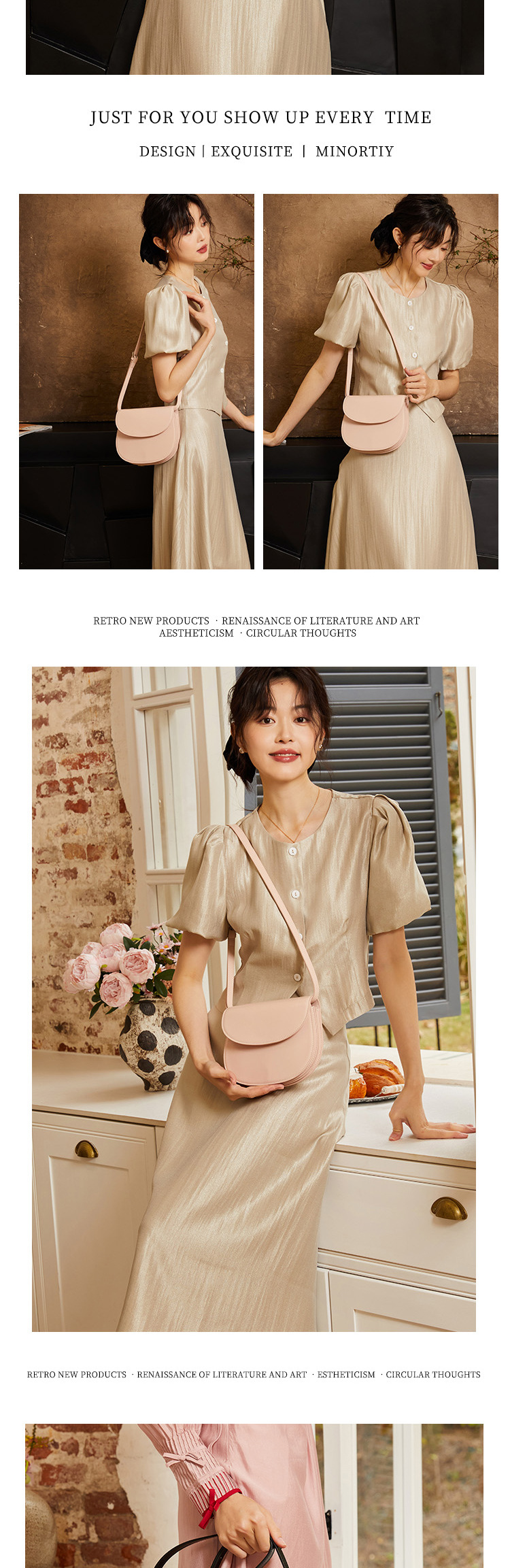 Organ Saddle Crossbody 2024 Nuovo design versatile di alta qualità, piccola e unica borsa in vera pelle, borsa a tracolla da donna_voghion.com