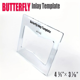 Butterfly Inlay Template Kit, Transparent Repair Reinforcement for Making Wood Furniture Jointing Woodworking Milling Template