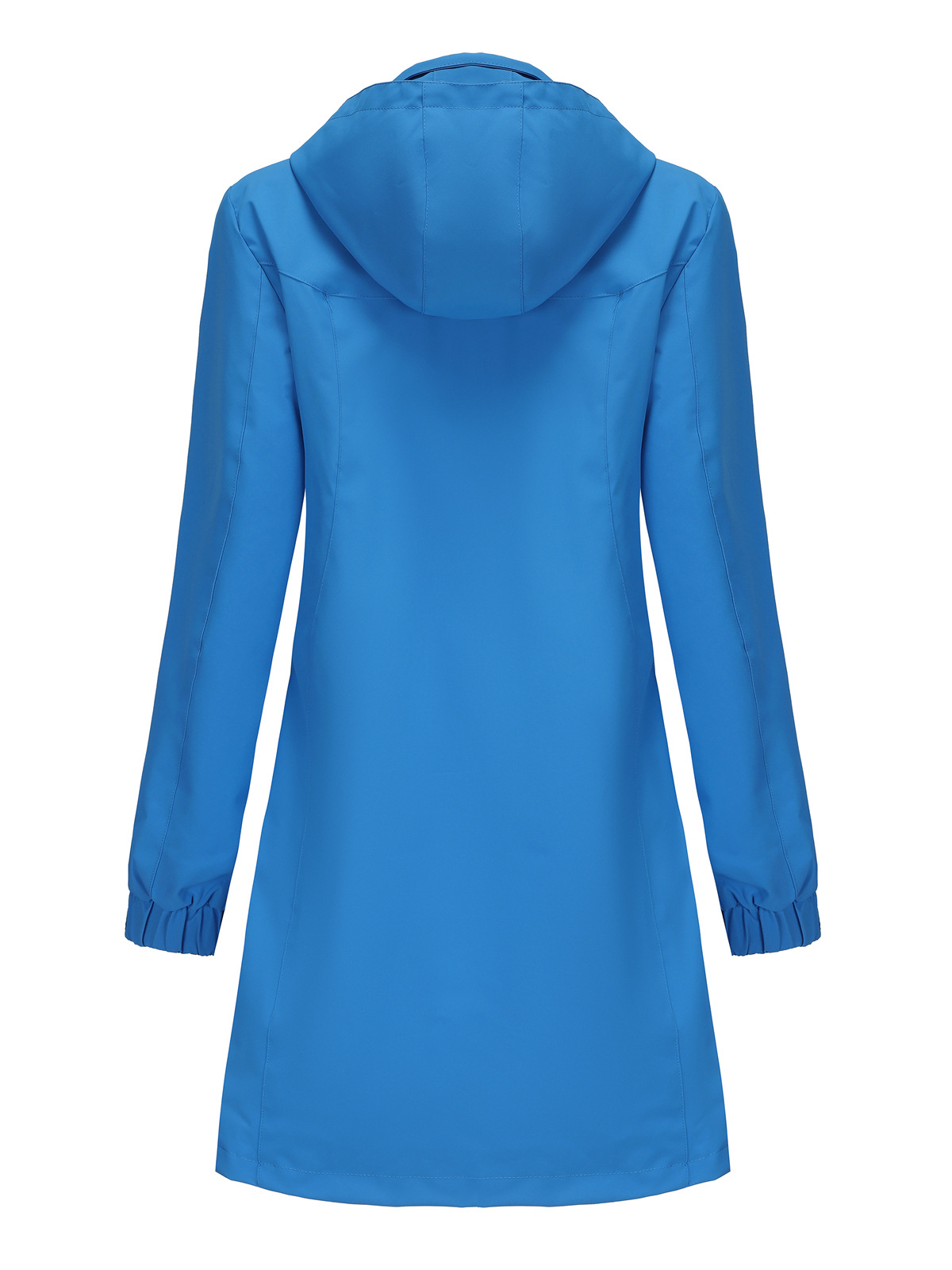 Women's Clothing new spring and autumn detachable hood water repellent windbreaker women's solid color long sleeved thin jacket_voghion.com