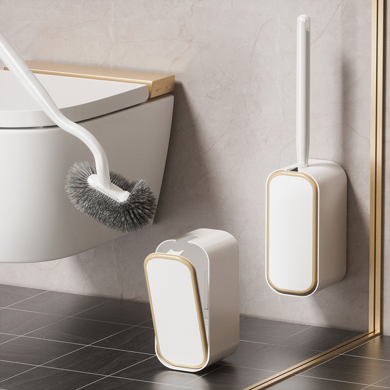 Traditional Toilet Brush Value Hair No Dead Angle Household Wall Hanging Cleaning Toilet Bathroom Toilet Cleaning Brush Toilet Wash Artifact