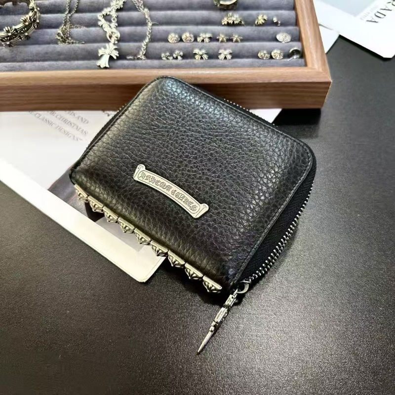 克罗*心同款现货头层牛皮卡包百搭零钱包时尚钥匙包挂脖眼镜包包|undefined
