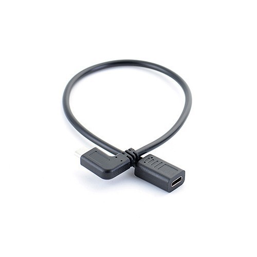 USB 2.0 typec延长线USB Type-C to Type-C公对母弯头数据延长线