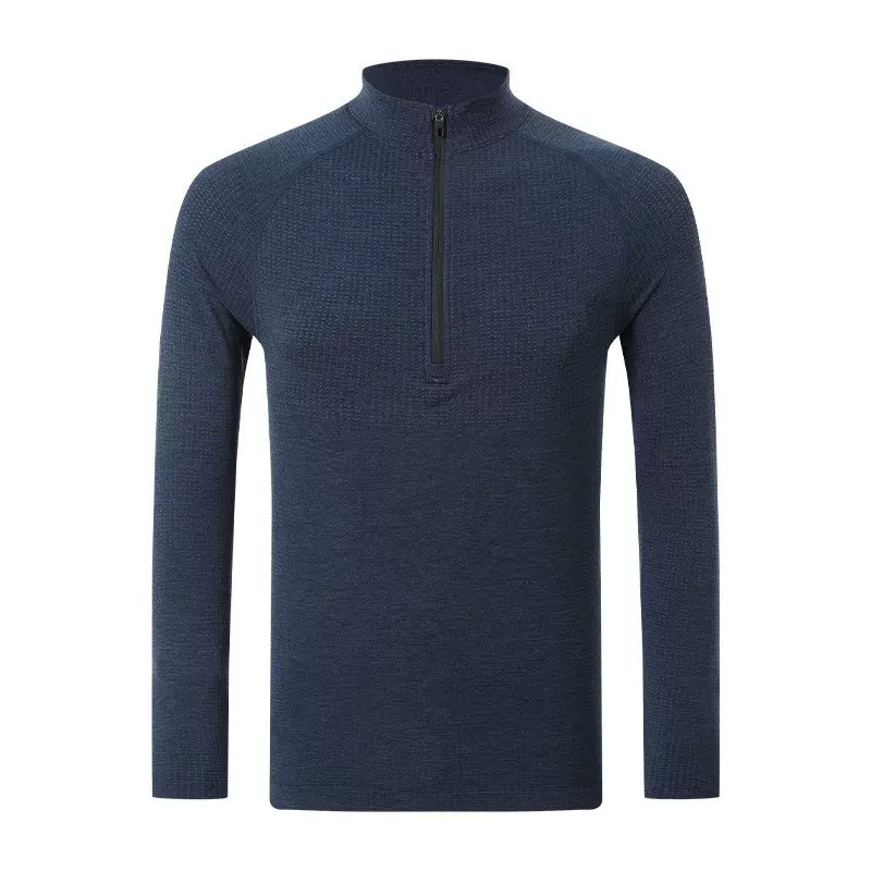 半拉链立领男款长袖上衣户外健身跑步运动弹力速干吸汗春季卫衣