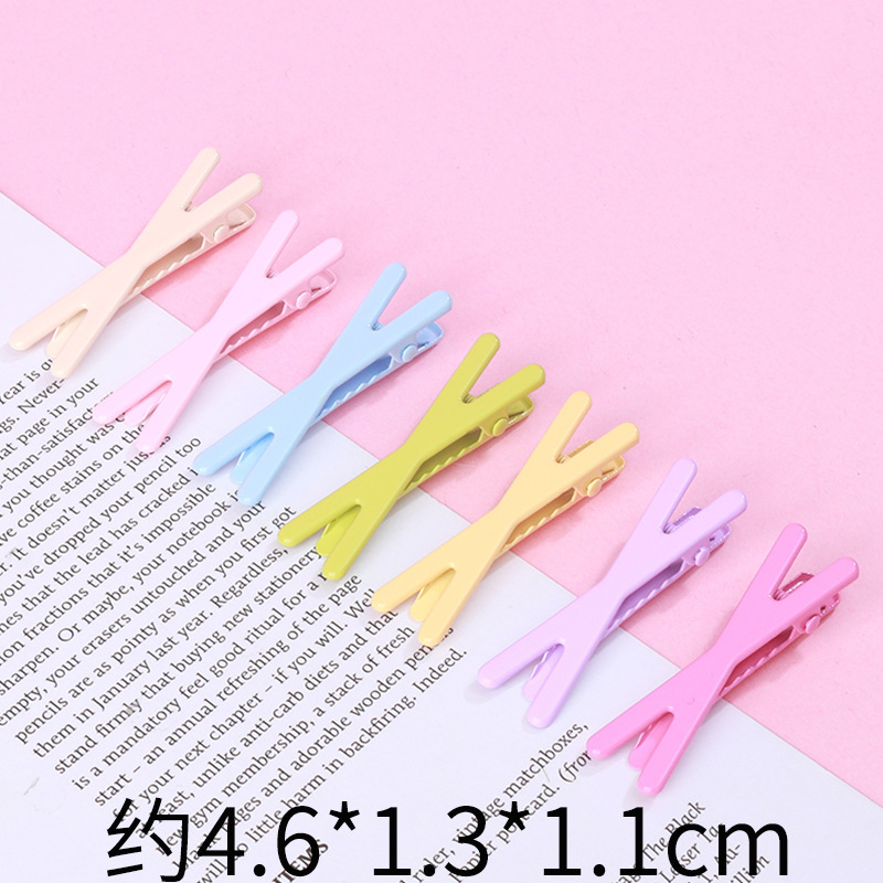 キャンディーカラーのヘアピン金属ヘアピンインドーパミン前髪クリップ diy アクセサリーカモノハシクリップシームレスクリップマカロン|undefined