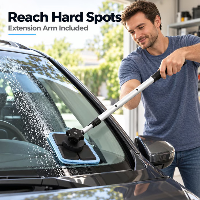 Cross-border Amazon: Cute, new, portable, and stylish glass cleaner – a streak-free car glass cleaning kit